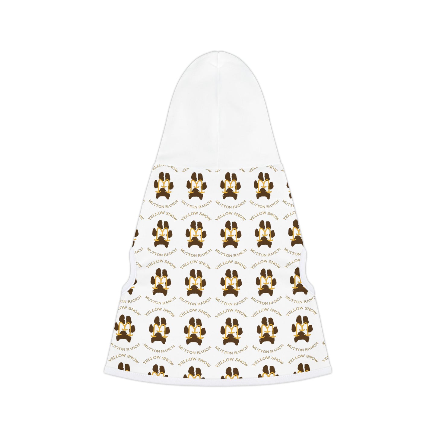 Yellow Snow Mutton Ranch Pet Hoodie, Stylish Dog Apparel, Cozy Pet Wear, Animal Lover Gift, Pet Fashion, Dog Costume for All Occasions