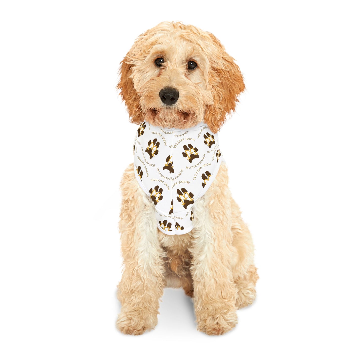 Yellow Snow Mutton Ranch Pet Hoodie, Stylish Dog Apparel, Cozy Pet Wear, Animal Lover Gift, Pet Fashion, Dog Costume for All Occasions